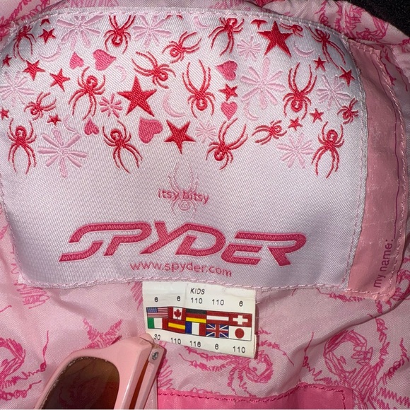 Spyder Pink Snowsuit with Hood Kids Size 6 Small to Tall - Picture 7 of 12